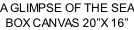 A GLIMPSE OF THE SEA BOX CANVAS 20”X 16”